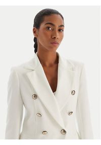 Maryley Marynarka 25IB139/43BC Biały Regular Fit. Kolor: biały. Materiał: syntetyk #5