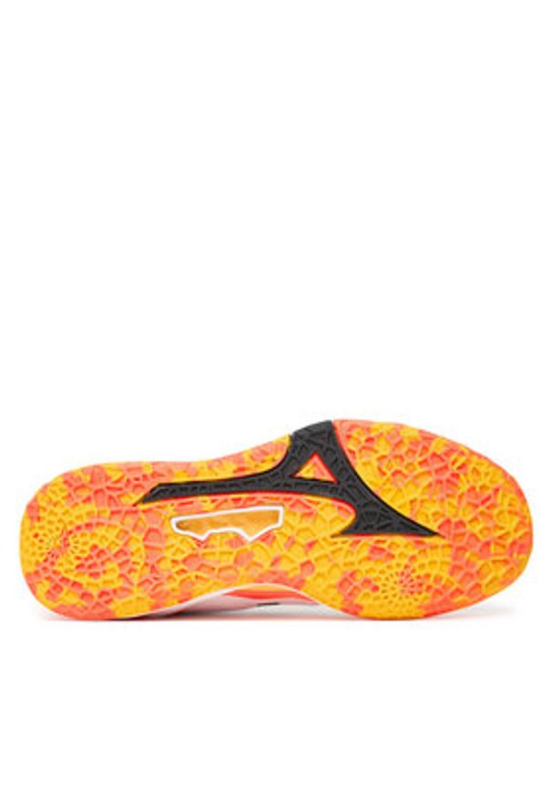 Mizuno Buty halowe Wave Stealth Neo 2 X1GA2400 Pomarańczowy. Kolor: pomarańczowy. Materiał: skóra. Model: Mizuno Wave