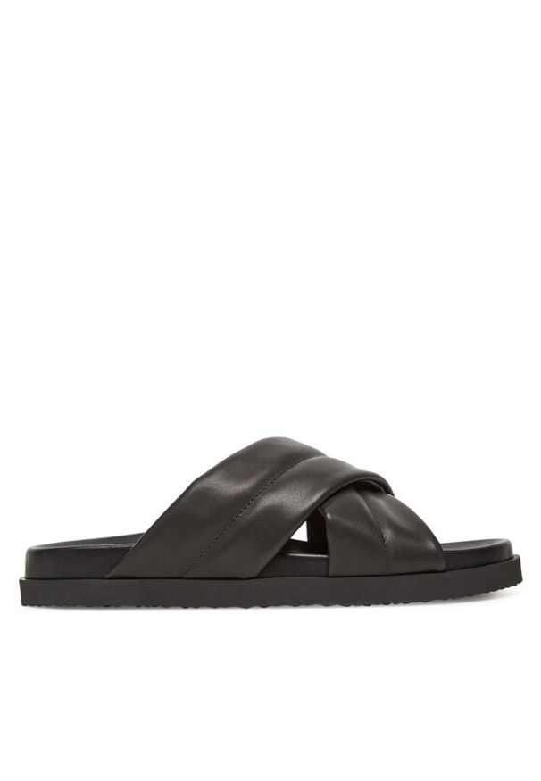 HÖGL Klapki Tessa 9-100820 Czarny. Kolor: czarny. Materiał: skóra