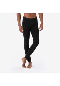 FORCLAZ - Legginsy trekkingowe męskie Forclaz MT500 merino. Kolor: czarny. Materiał: materiał, poliamid, elastan, wełna