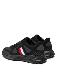 TOMMY HILFIGER - Tommy Hilfiger Sneakersy Modern Runner Knit Evo Ess FM0FM05245 Czarny. Kolor: czarny #5