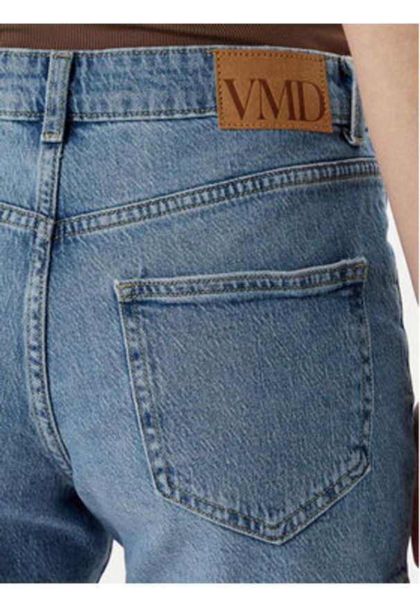 Vero Moda Szorty jeansowe Tess 10301532 Niebieski Regular Fit. Kolor: niebieski. Materiał: bawełna