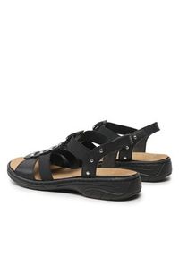 Rieker Sandały 64580-00 Czarny. Kolor: czarny. Materiał: skóra #5