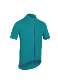 TRIBAN - Koszulka rowerowa szosowa Triban RC500. Kolor: zielony. Materiał: materiał. Sport: wspinaczka #1