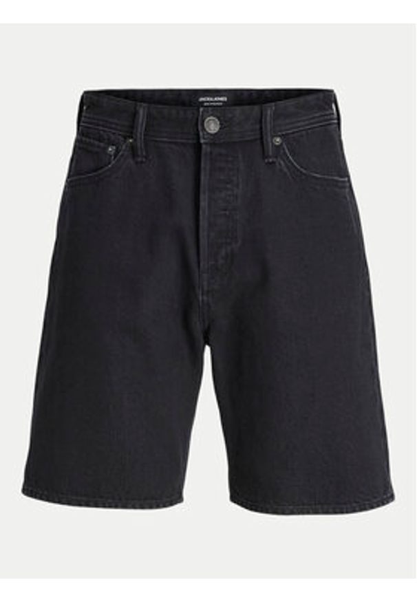 Jack & Jones - Jack&Jones Szorty jeansowe Tony 12249068 Czarny Loose Fit. Kolor: czarny. Materiał: bawełna