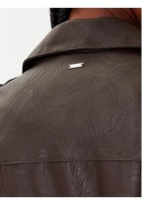 Morgan Kurtka z imitacji skóry 202-GRAMMO.N Brązowy Regular Fit. Kolor: brązowy. Materiał: skóra #5