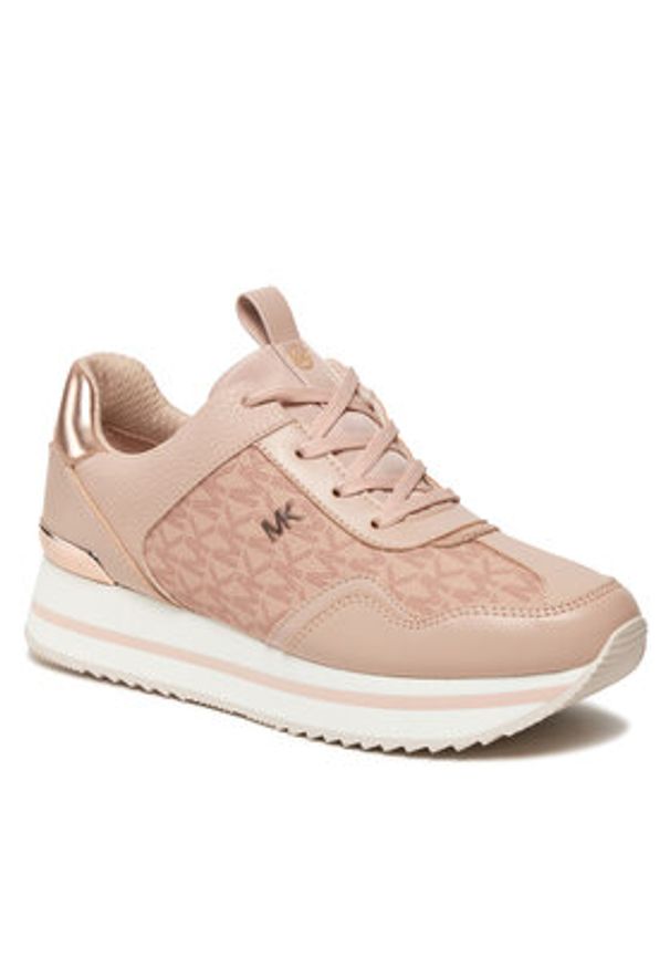 MICHAEL Michael Kors Sneakersy Raina Trainer 43R4RNFSAB Różowy. Kolor: różowy. Materiał: materiał