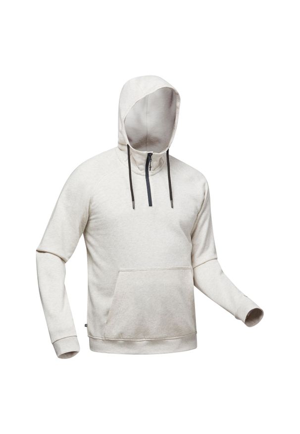 quechua - Bluza turystyczna męska z kapturem Quechua NH150. Typ kołnierza: kaptur. Materiał: bawełna, poliester, materiał, elastan. Długość: krótkie