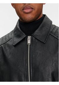 Karl Lagerfeld Jeans Kurtka skórzana 240D1501 Czarny Regular Fit. Kolor: czarny. Materiał: skóra #7