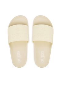 Guess Klapki E6GZ17 BB00F Kremowy. Kolor: kremowy. Materiał: syntetyk #2