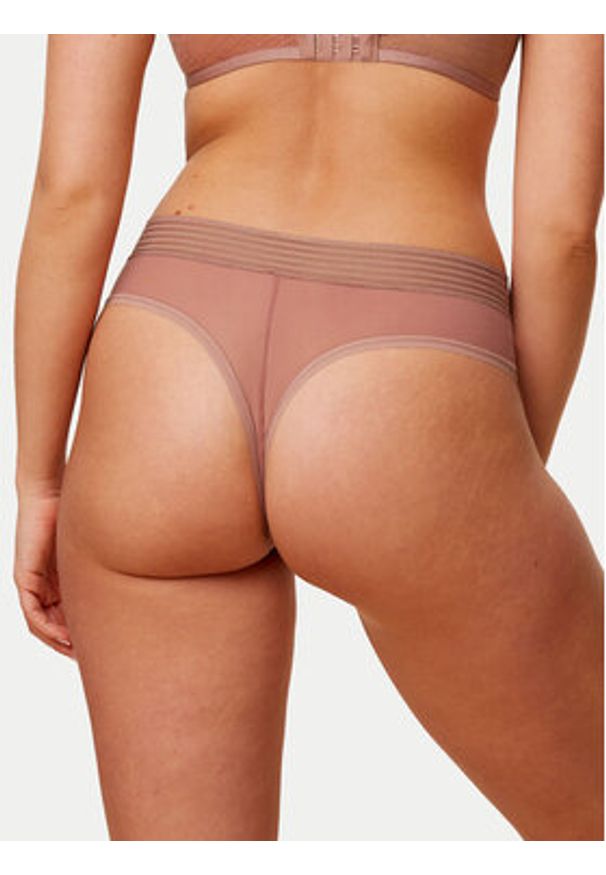 Triumph Komplet stringów Tempting Sheer 10218590 Beżowy. Kolor: beżowy. Materiał: syntetyk