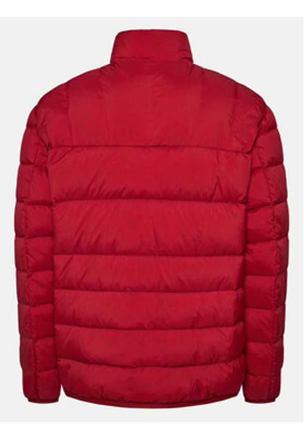 Tommy Jeans Kurtka puchowa DM0DM20686 Czerwony Regular Fit. Kolor: czerwony. Materiał: syntetyk