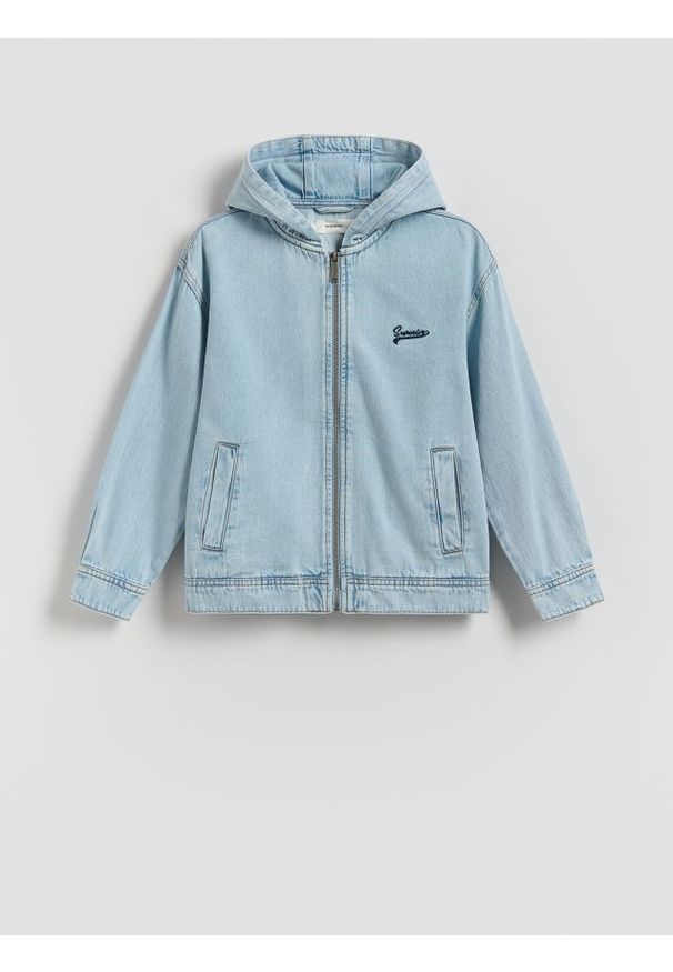 Reserved - Jeansowa koszula - niebieski. Kolor: niebieski. Materiał: jeans