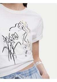 Desigual T-Shirt Paraguay 25SWTKAB Biały Regular Fit. Kolor: biały. Materiał: bawełna #3