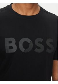 BOSS T-Shirt Tape Logo 50530990 Czarny Regular Fit. Kolor: czarny. Materiał: bawełna #3