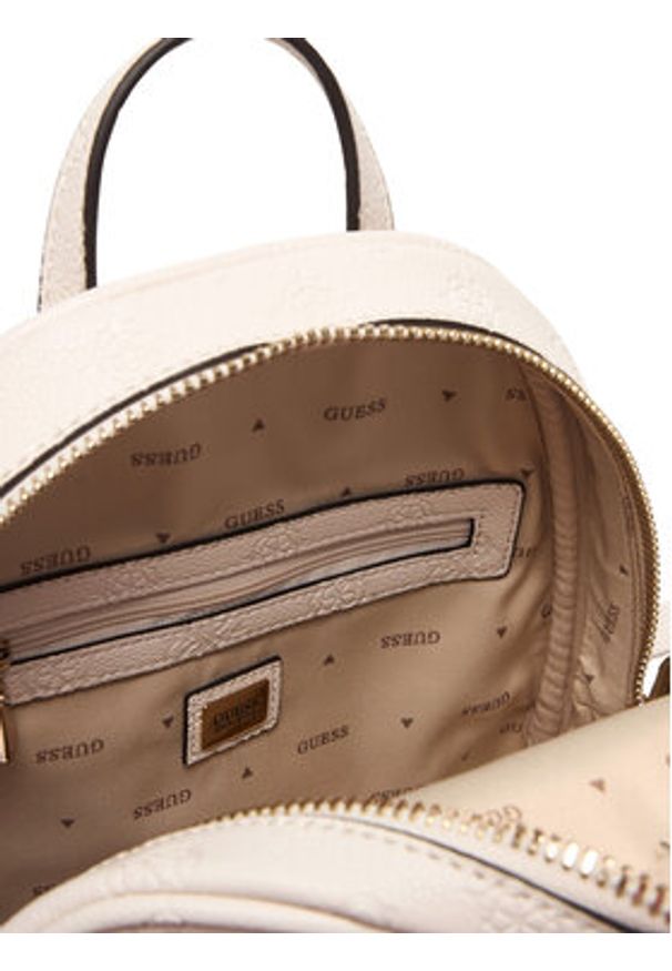 Guess Plecak Manhattan II HWPD71 18320 Écru. Kolor: kremowy. Materiał: skóra