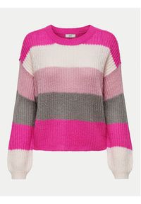 JDY Sweter Badut 15211499 Różowy Regular Fit. Kolor: różowy. Materiał: syntetyk