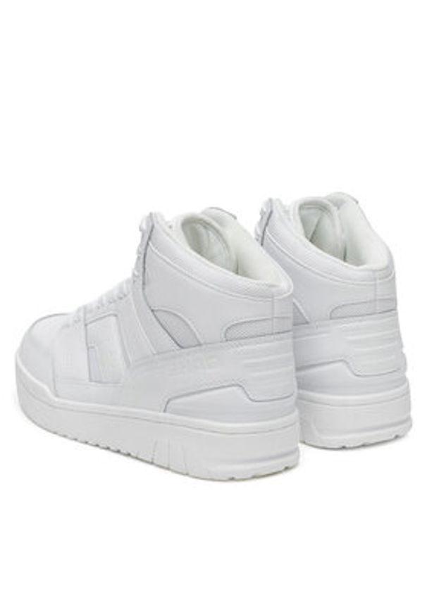 Shaq - SHAQ Buty do koszykówki BREAKER MID AQ95013M-W Biały. Kolor: biały. Materiał: skóra. Sport: koszykówka