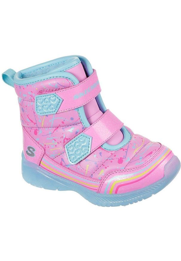 skechers - Buty Skechers Lights Illumi, Dzieci. Okazja: na co dzień. Kolor: różowy. Materiał: materiał