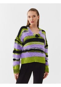 Pinko Sweter Alalunga 101791 A15K Kolorowy Regular Fit. Materiał: syntetyk. Wzór: kolorowy #1