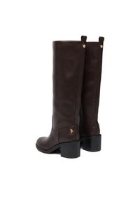 U.S. Polo Assn. Kozaki EO-SABINA002W/EY1 Brązowy. Kolor: brązowy. Materiał: materiał #5