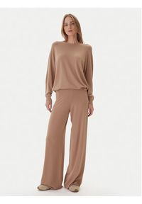Kontatto Sweter 3M0820C Beżowy Regular Fit. Kolor: beżowy. Materiał: syntetyk #2