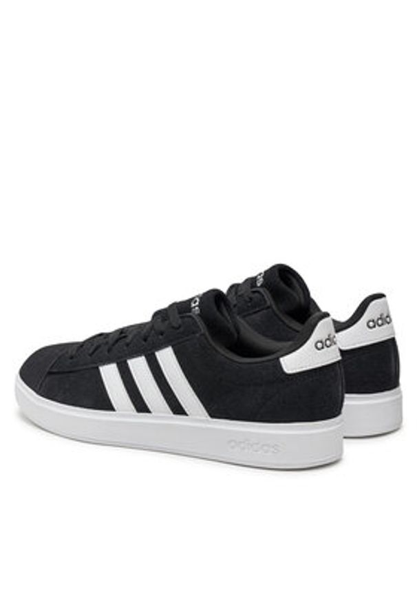 Adidas - adidas Sneakersy Grand Court 2.0 ID2963 Czarny. Kolor: czarny. Materiał: zamsz, skóra