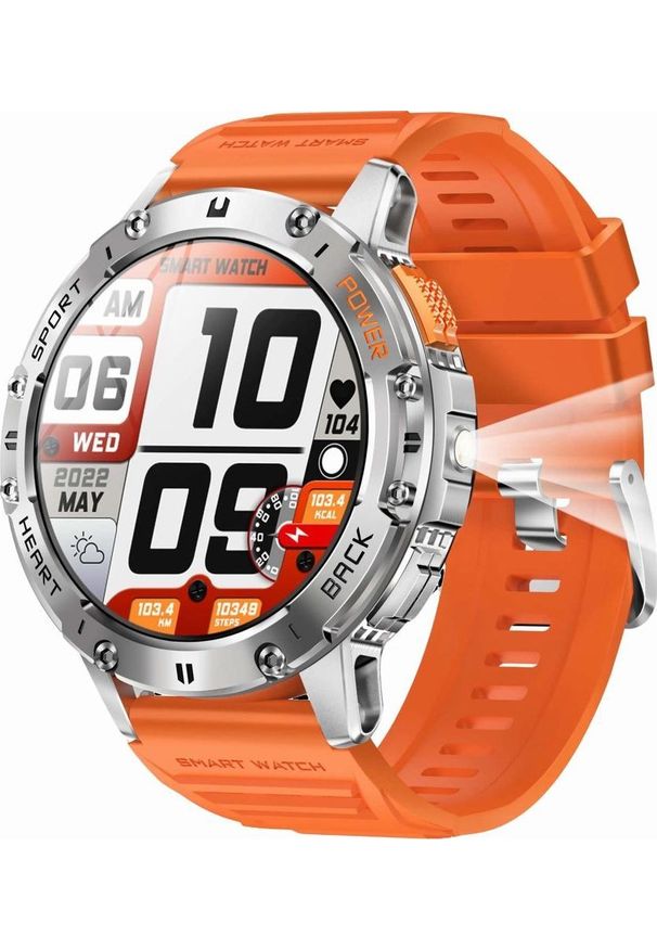 Smartwatch Gravity GT22-4 Pomarańczowy (GT22). Rodzaj zegarka: smartwatch. Kolor: pomarańczowy