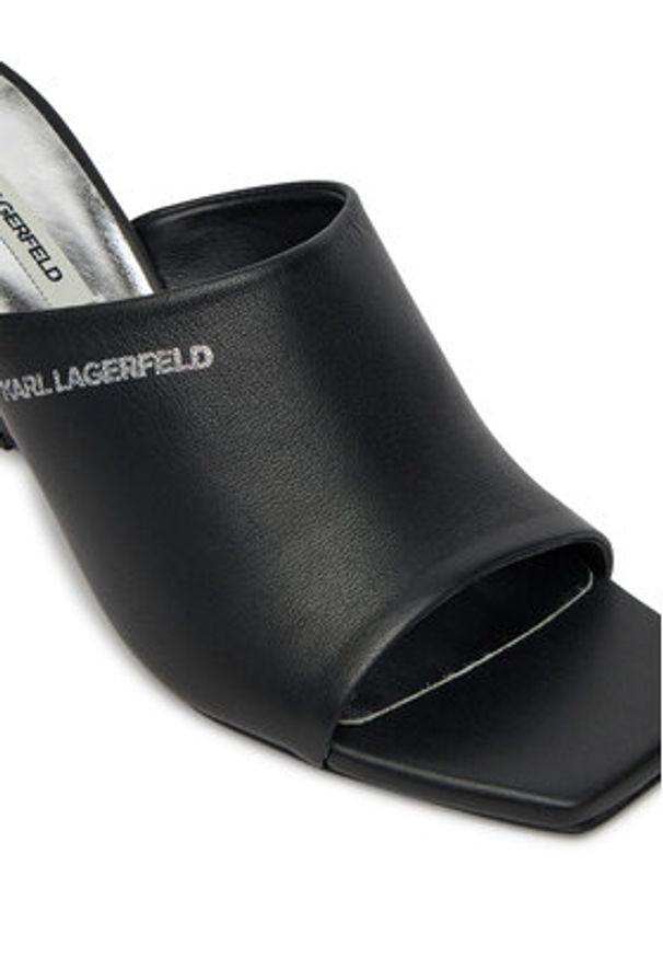 Karl Lagerfeld - KARL LAGERFELD Klapki Rialto KL34400 Czarny. Kolor: czarny. Materiał: skóra