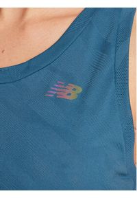 New Balance Koszulka techniczna Q Speed WT23280 Niebieski Athletic Fit. Kolor: niebieski. Materiał: syntetyk #5