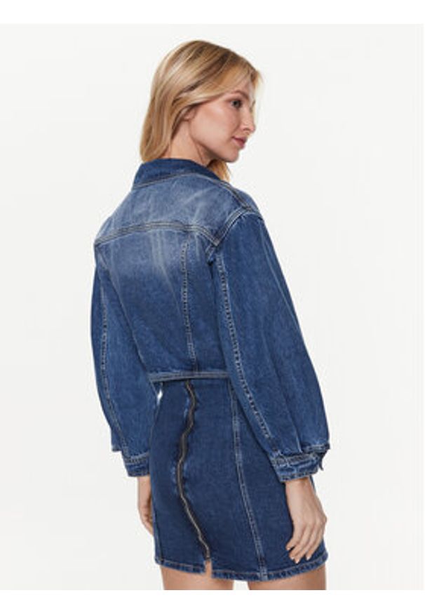 Pinko Kurtka jeansowa 100117 A0GF Granatowy Regular Fit. Kolor: niebieski. Materiał: bawełna
