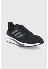 Adidas - adidas Buty EQ21 Run kolor czarny. Nosek buta: okrągły. Zapięcie: sznurówki. Kolor: czarny. Materiał: materiał, guma. Sport: bieganie #5