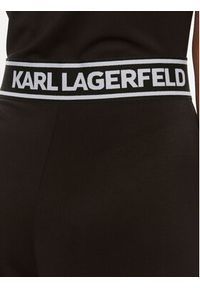 Karl Lagerfeld - KARL LAGERFELD Kombinezon 240W1356 Czarny Slim Fit. Kolor: czarny. Materiał: wiskoza