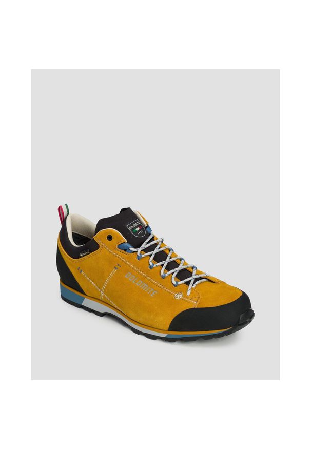 Dolomite - Buty DOLOMITE 54 HIKE LOW EVO GTX musztardowe. Kolor: żółty. Sport: turystyka piesza