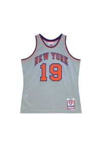 Mitchell & Ness - Koszulka NBA New York Knicks Willis Reed 75th NBA. Kolor: wielokolorowy, szary, pomarańczowy. Sport: koszykówka #1