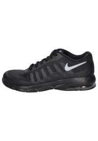 Buty do chodzenia dla dzieci Nike Air Max Invigor Print PS. Zapięcie: sznurówki. Kolor: czarny. Materiał: guma, syntetyk, tkanina, materiał. Szerokość cholewki: normalna. Wzór: nadruk. Model: Nike Air Max. Sport: turystyka piesza