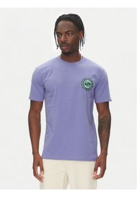 Quiksilver T-Shirt Circle Back Ss EQYZT08054 Fioletowy Regular Fit. Kolor: fioletowy. Materiał: bawełna