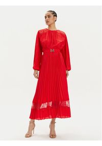 Lola Casademunt by Maite Sukienka wieczorowa MS2416006 Czerwony Regular Fit. Kolor: czerwony. Materiał: syntetyk. Styl: wizytowy