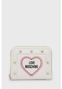 Love Moschino portfel damski kolor biały. Kolor: biały
