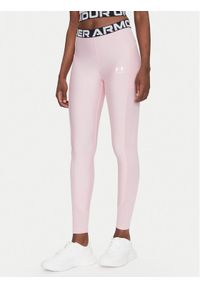 Under Armour Legginsy HeatGear 1388693 Różowy Slim Fit. Kolor: różowy. Materiał: syntetyk