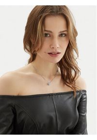 Guess Naszyjnik JUBN05 018JW Srebrny. Materiał: metalowe. Kolor: srebrny #2