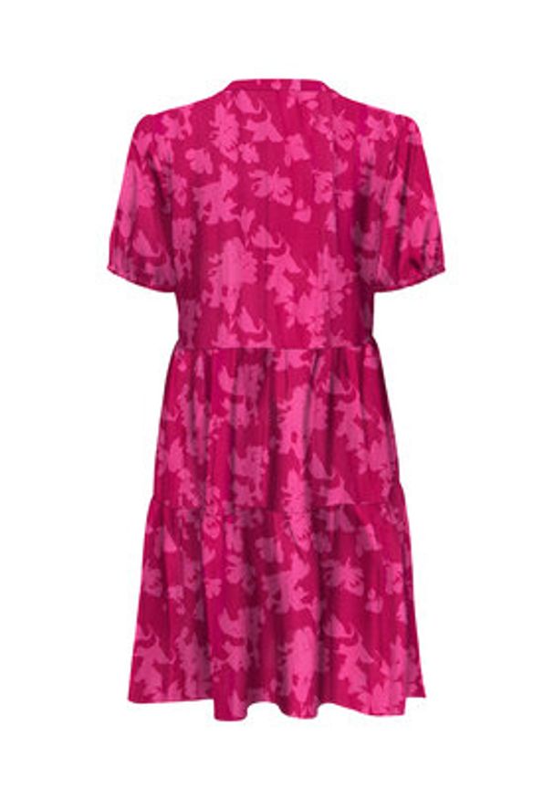 only - ONLY Sukienka letnia Nova 15222215 Różowy Regular Fit. Kolor: różowy. Materiał: wiskoza. Sezon: lato