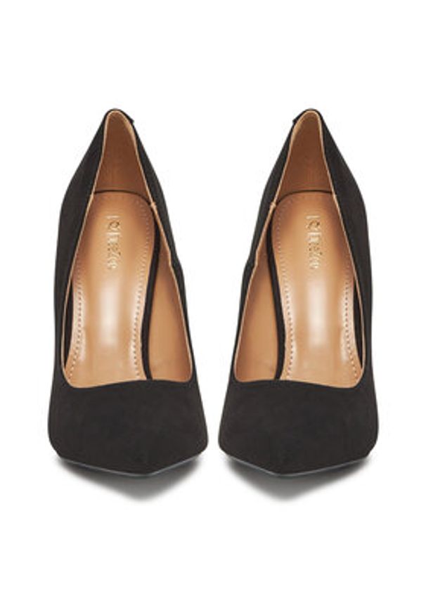 DeeZee Szpilki DZ0023 Czarny. Kolor: czarny. Materiał: materiał. Obcas: na szpilce