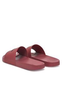 Calvin Klein Klapki Pool Slide Rubber HM0HM00455 Bordowy. Kolor: czerwony