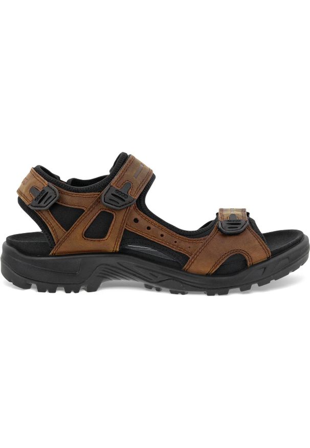 ecco - Buty trekkingowe męskie Ecco Offroad Sierra. Zapięcie: rzepy. Kolor: wielokolorowy, czarny, brązowy. Materiał: materiał, skóra, syntetyk