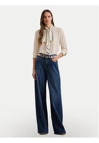 Lauren Ralph Lauren - LAUREN RALPH LAUREN Koszula 200957396003 Beżowy Regular Fit. Kolor: beżowy. Materiał: syntetyk #4