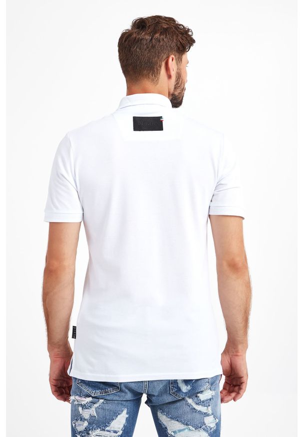 Philipp Plein - Polo PHILIPP PLEIN. Typ kołnierza: polo. Długość rękawa: krótki rękaw. Długość: krótkie. Wzór: aplikacja, haft. Styl: klasyczny
