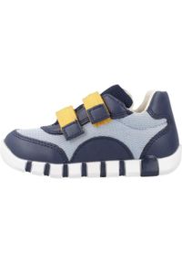 Tenisówki Geox Model B Iupidoo B Kolor Niebieski. Kolor: niebieski. Materiał: skóra