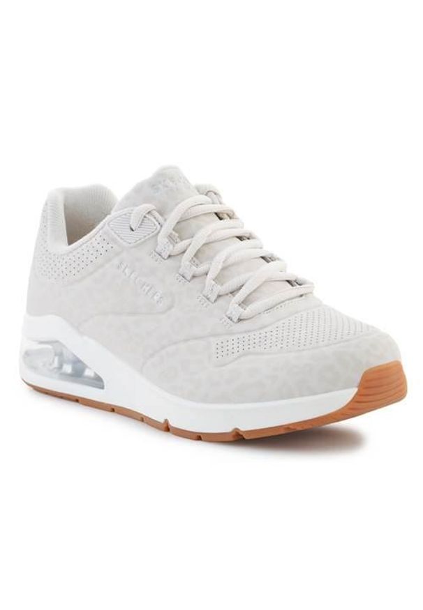 skechers - Buty do chodzenia damskie Skechers 155642OFWT. Zapięcie: sznurówki. Kolor: biały, szary, wielokolorowy. Materiał: materiał, syntetyk. Szerokość cholewki: normalna. Sport: turystyka piesza