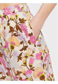 Weekend Max Mara Spodnie materiałowe Karman 23513109 Beżowy Regular Fit. Kolor: beżowy. Materiał: materiał, jedwab #3